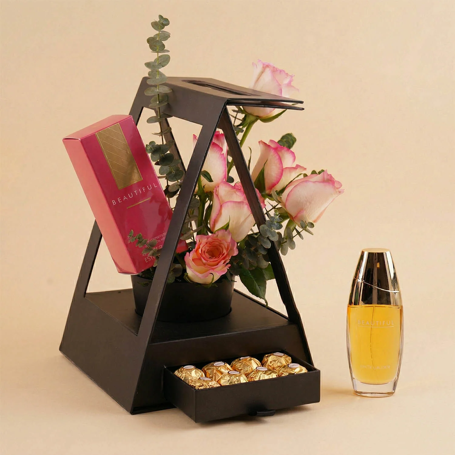 عطر بيوتيفول النسائي في ستاند ورد وشوكولاتة - Image 2