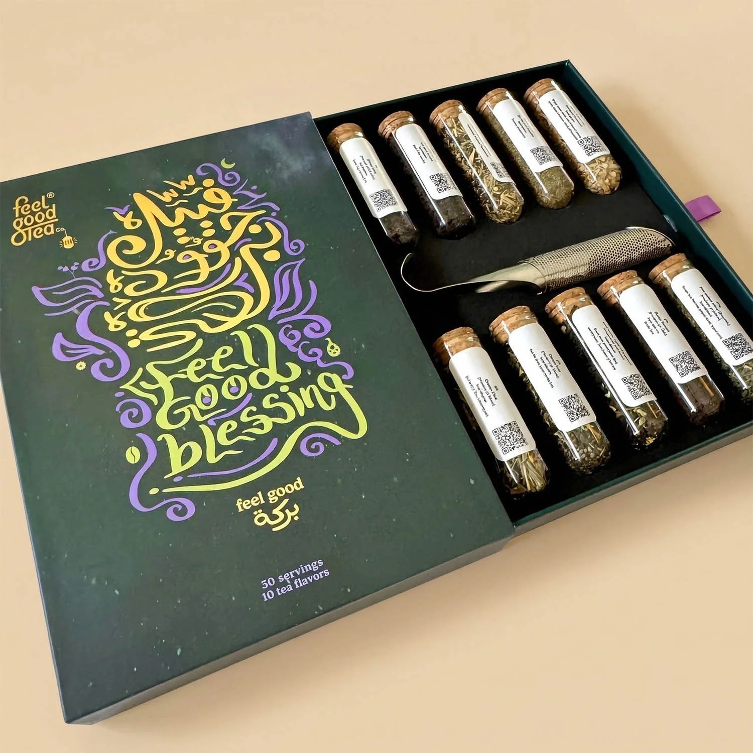 علبة شاي بركة من فيل قوود تي