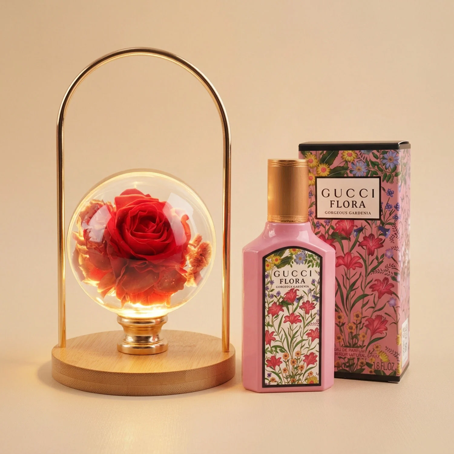 ورد دائم و عطر غوتشي فلورا للنساء