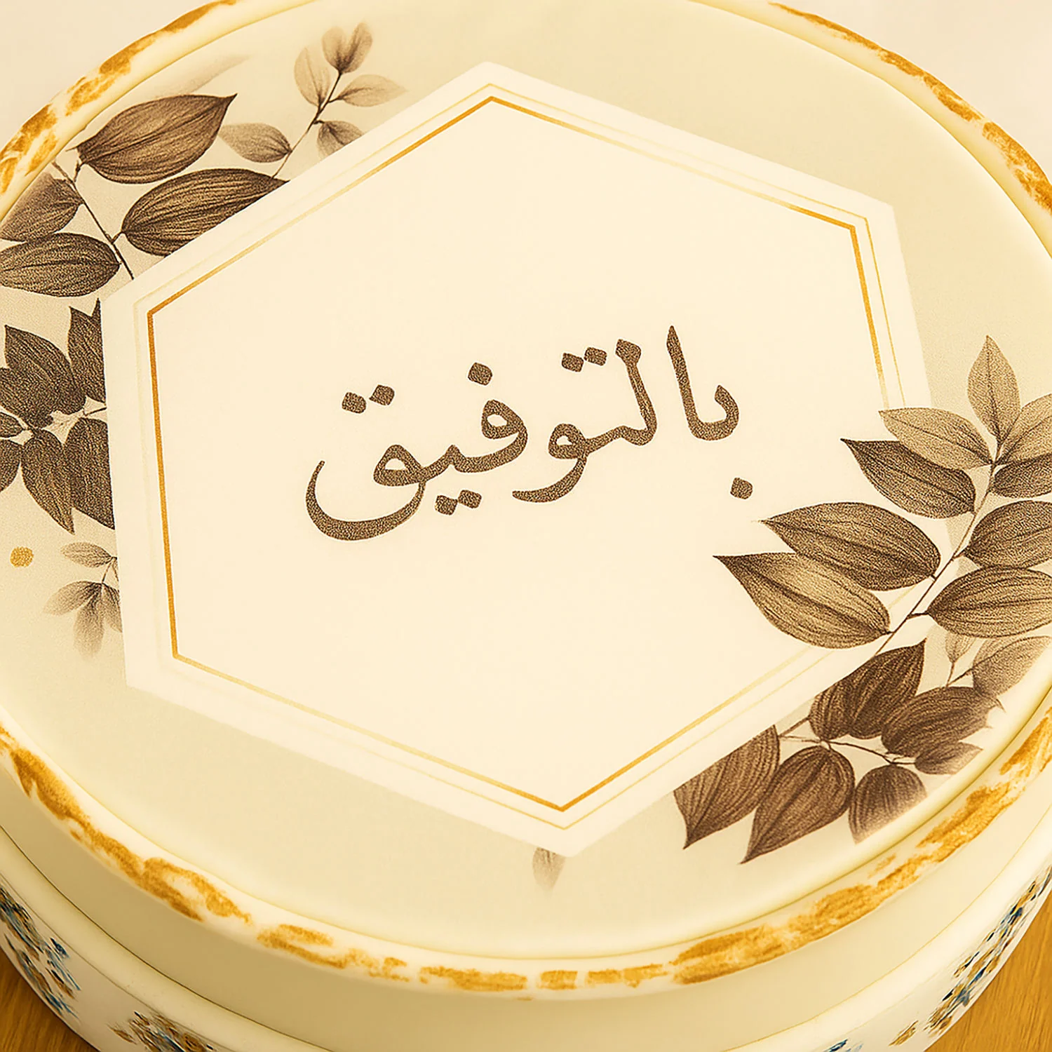 كيك منقوش الحظ السعيد - Image 3