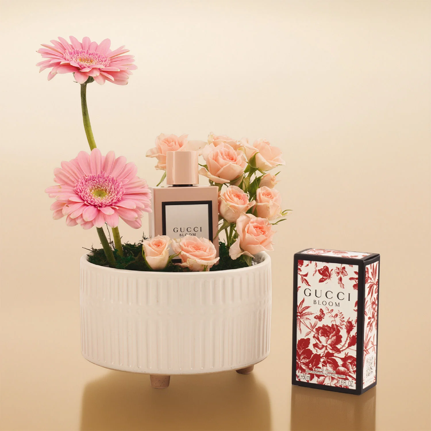 عطر غوتشي بلوم للنساء مع أصيص ورد راقي