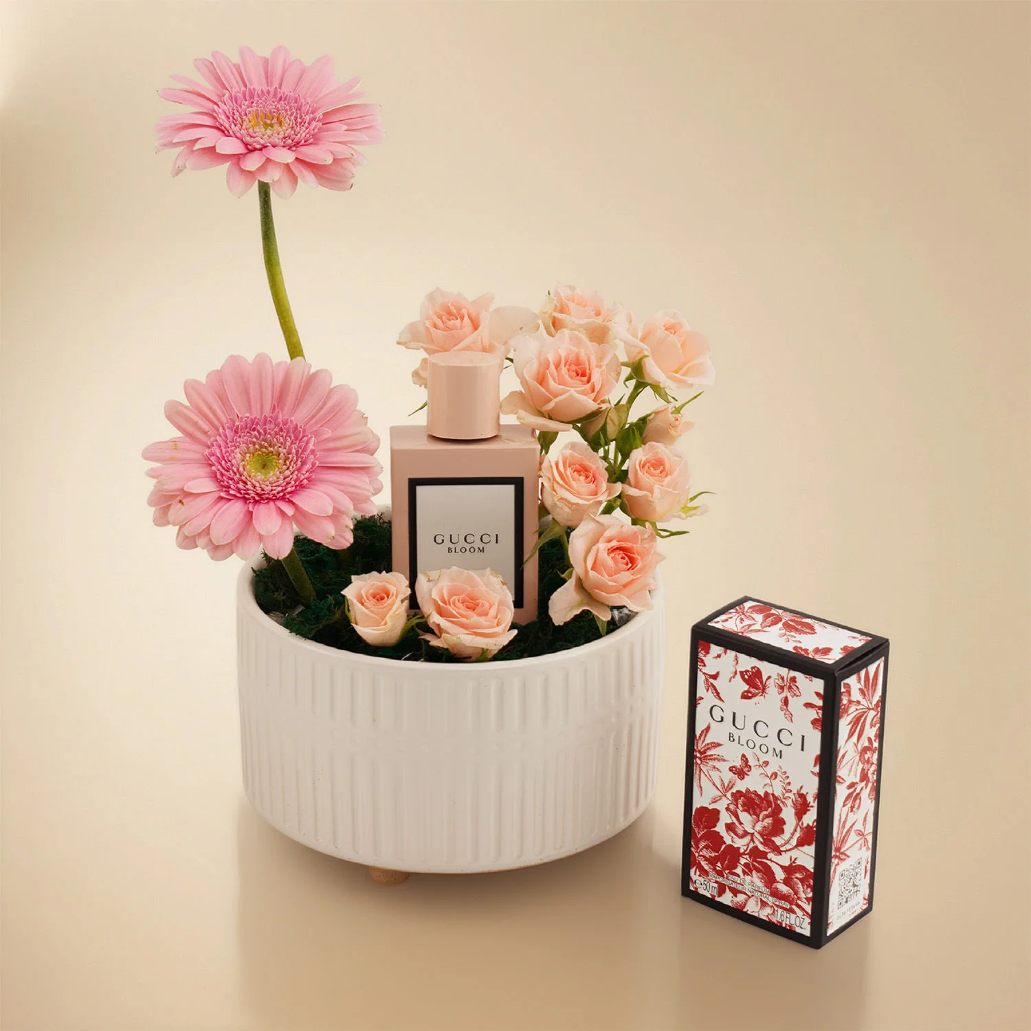 عطر غوتشي بلوم للنساء مع أصيص ورد راقي - Image 2