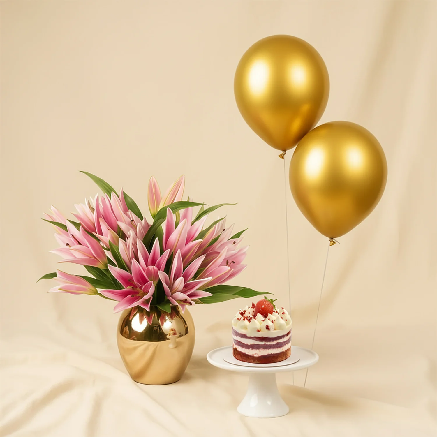 فازة زهرة لي لي متألقة - Image 3