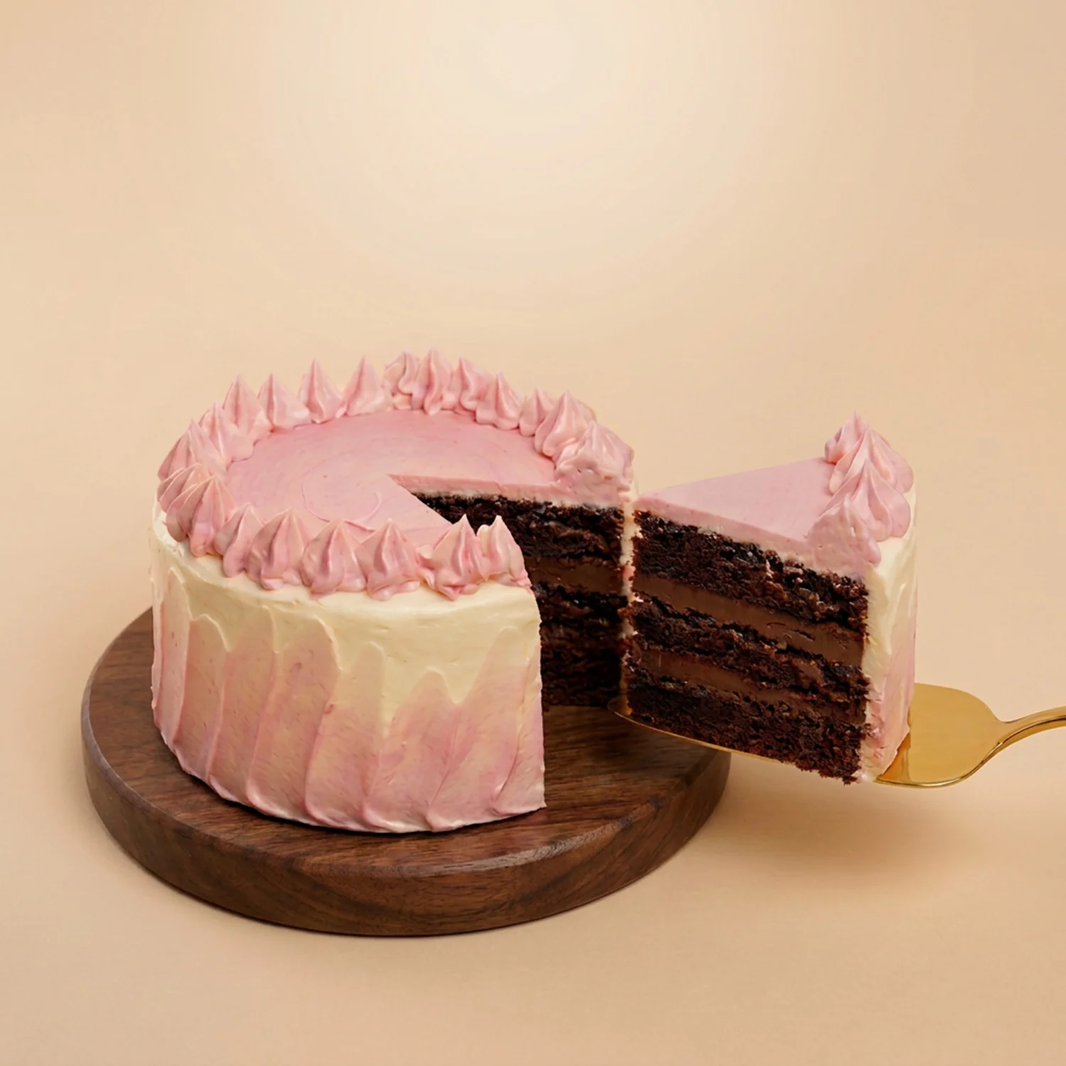 بريق وردي | صينية كيك وورد فاخرة - Image 3