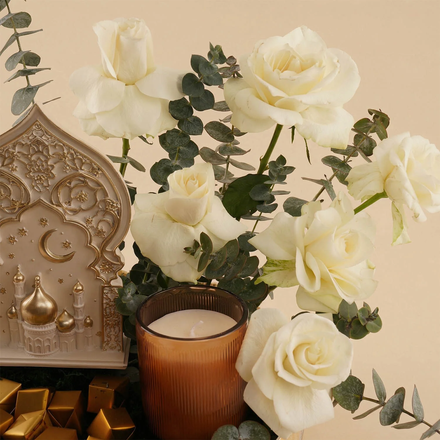 طبق ورد رمضان الذهبي مع شوكولاتة - Image 4