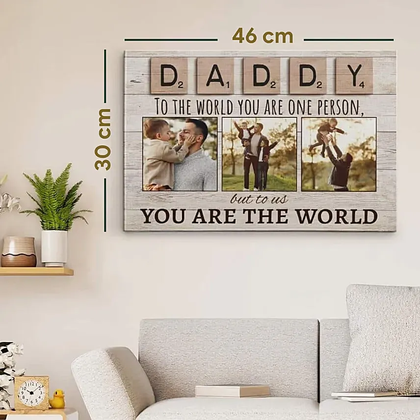 لوحات خشبية تصميم سكربل هدية يوم الاب - Image 2